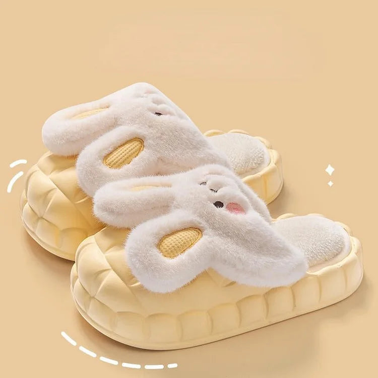 Winter Autumn Cotton Slippers for Women's Indoor Non-slip Warm Couples