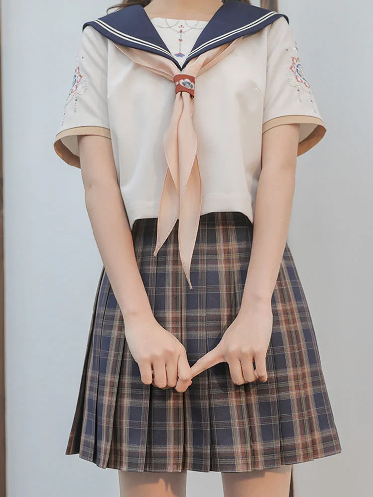 Japanese Style Tribal Feast Jk Uniform Skirt