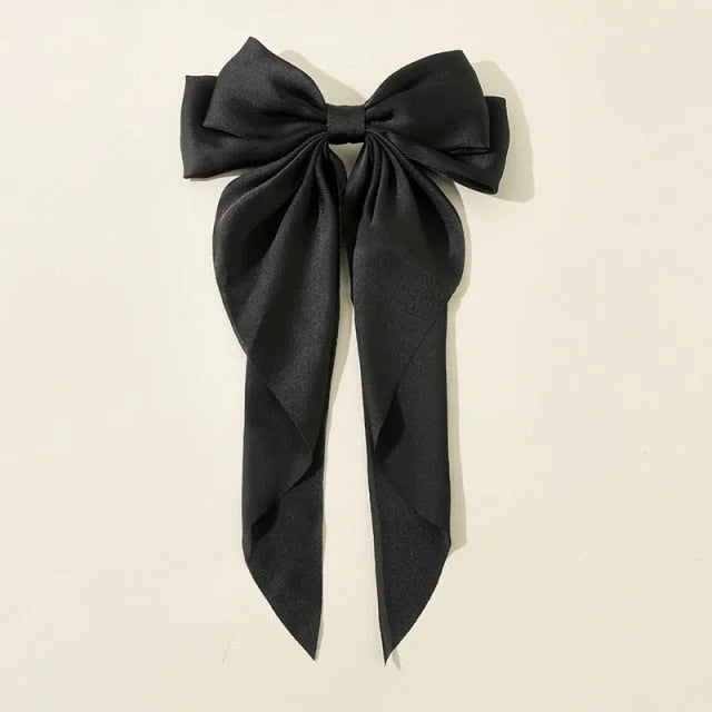 Korean Chiffon Big Bowknot Barrettes Hair Clip