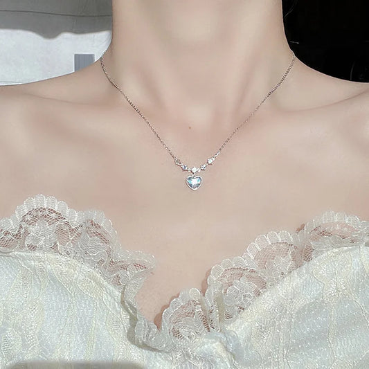 Heart Moonstone Necklace