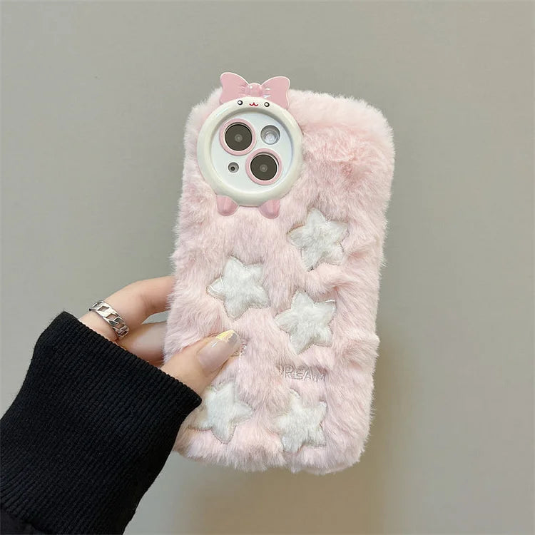 Fluffy Pastel Star Phone Case