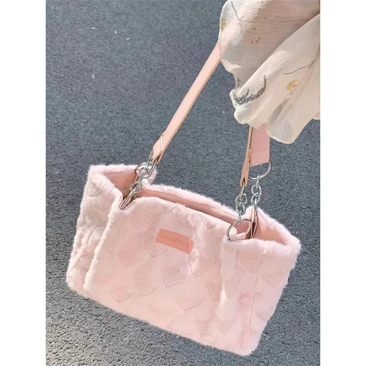 Pink Heart Bag Purse