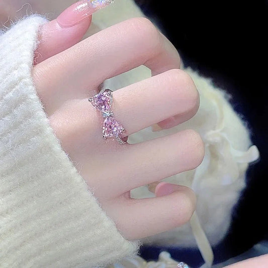 Pink Bow Ring