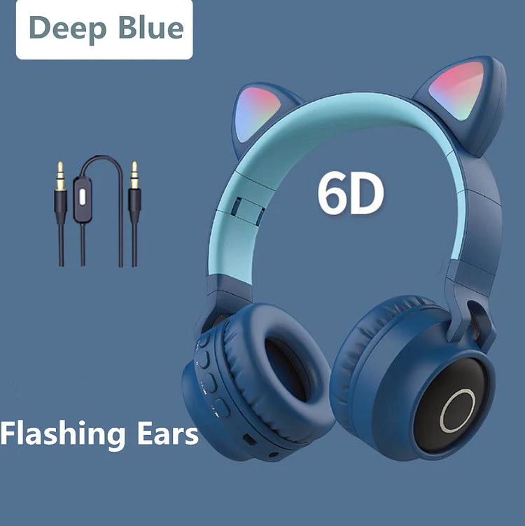 5 Colors of Glowing Cat Ear Wireless Bluetooth Headset