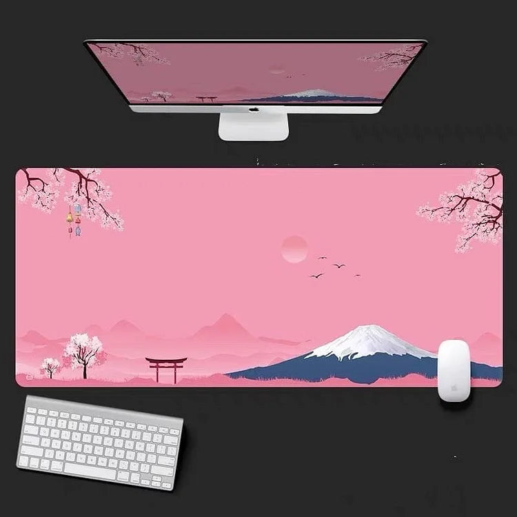 Pink Sweet Sakura Mouse Pad