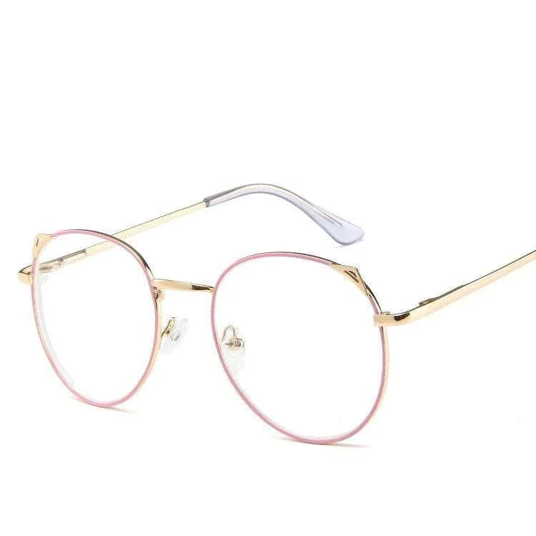 Cat Ear Eye Frame Retro Art Glasses