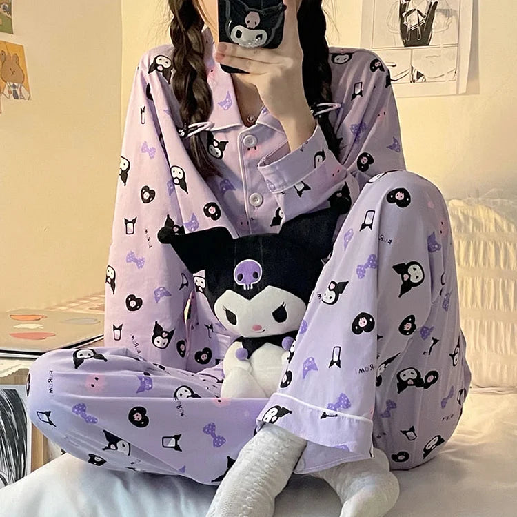 Kawaii Cute Cartoon Devil Pajamas Set