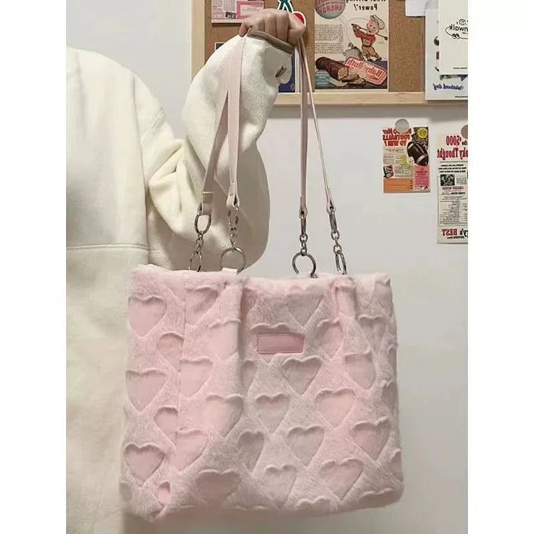 Pink Heart Bag Purse