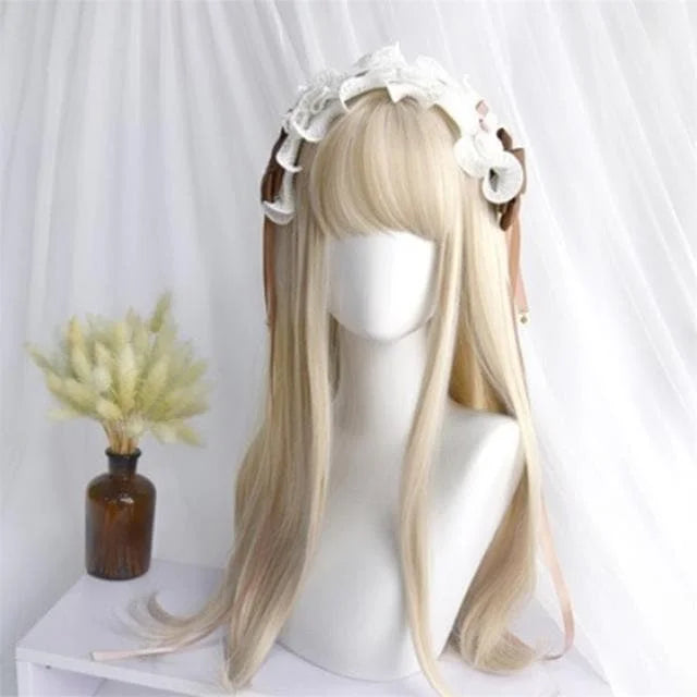 Lolita Cute Girl Long Wavy Wig