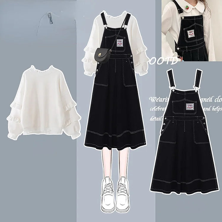 Ollie Sweet Overalls Set