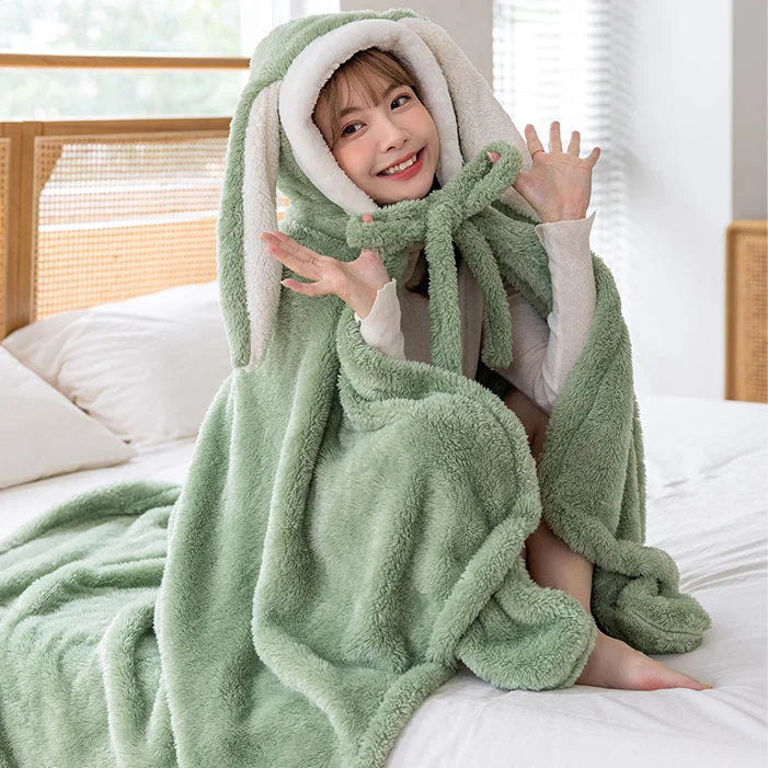 Kawaii Animal Bunny Fleece Cape