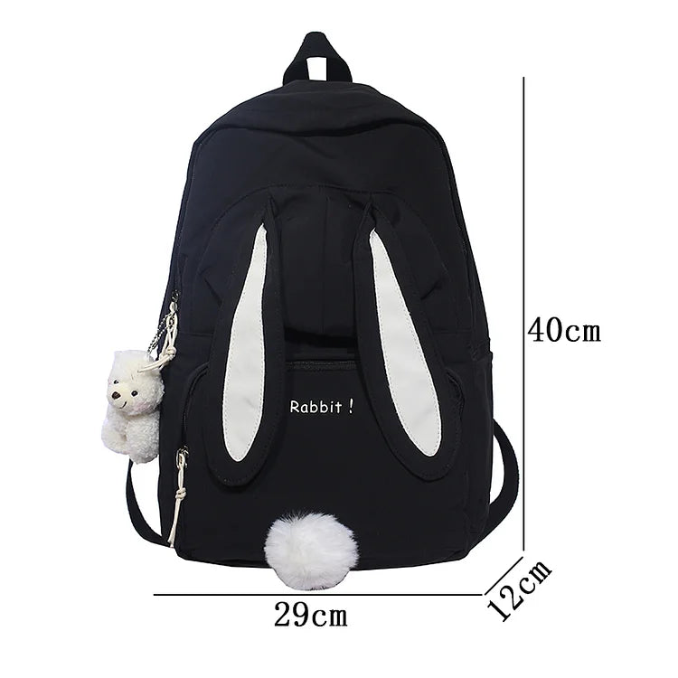 Cute Rabbit Young Girl School Backpack