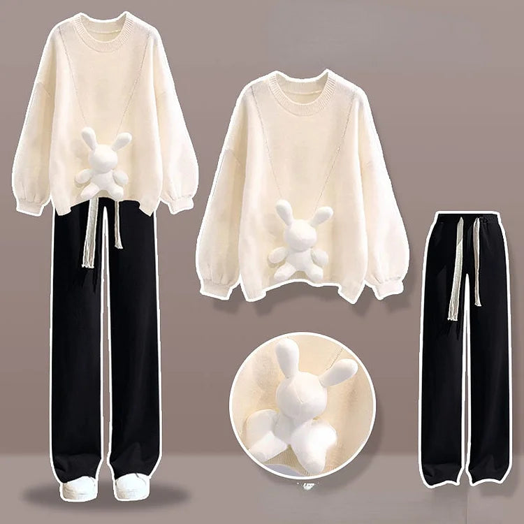 Sweet Home Bunny Pants and Sweater Set