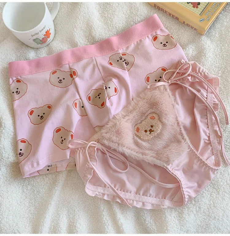 Cute Bear Couple Panties