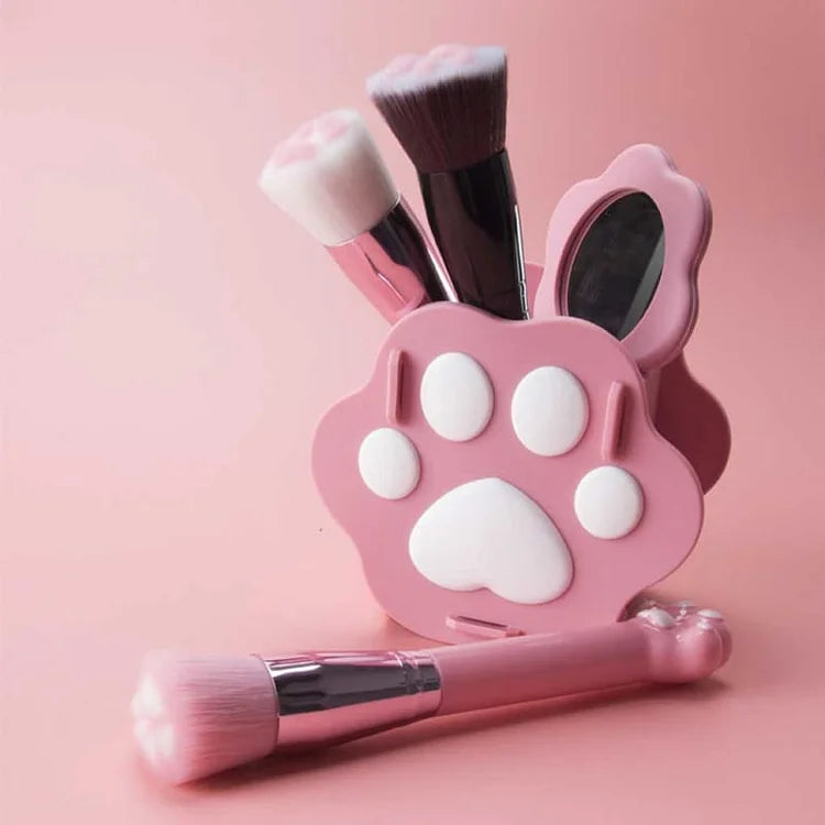 Kawaii Cat Paw Fluffy Makeup Brush