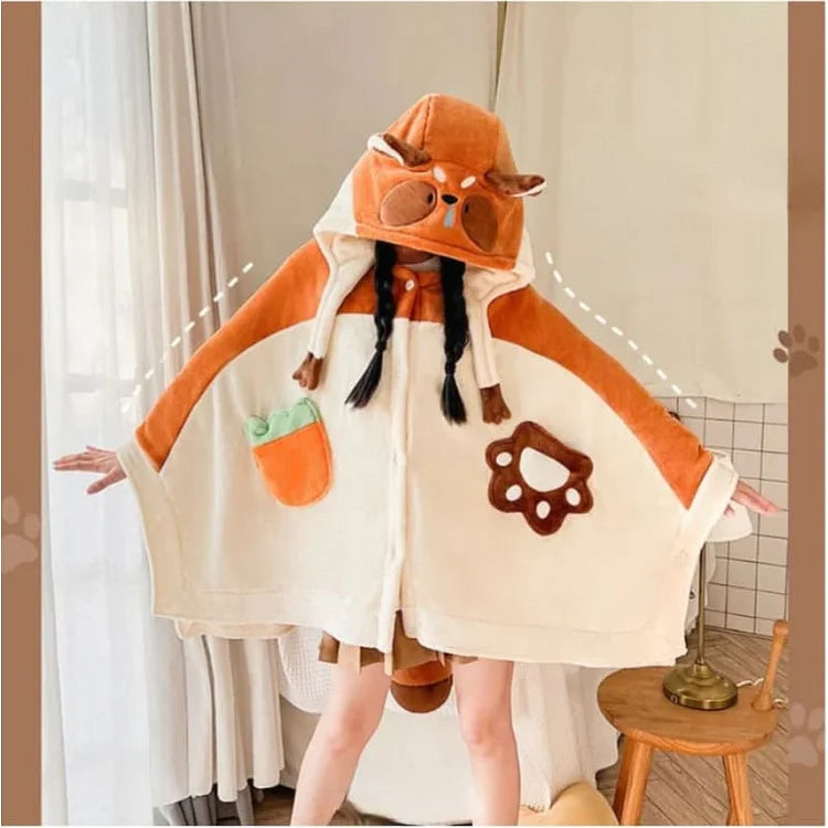 Pre-Sale Kawaii Anime Animal Fleece Cape