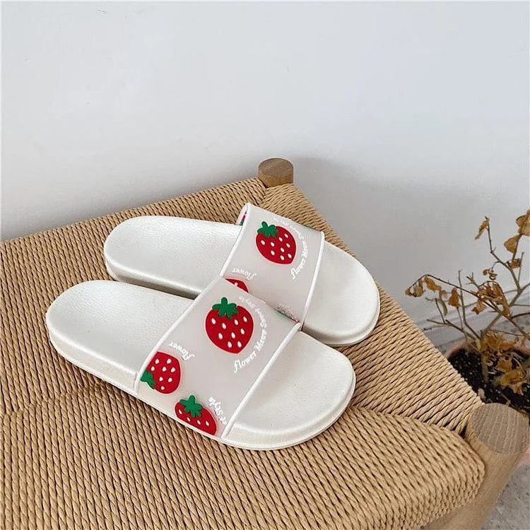 Kawaii Cartoon Fruit Beach Slippers