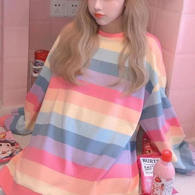 Cute Rainbow Pullover Jumper