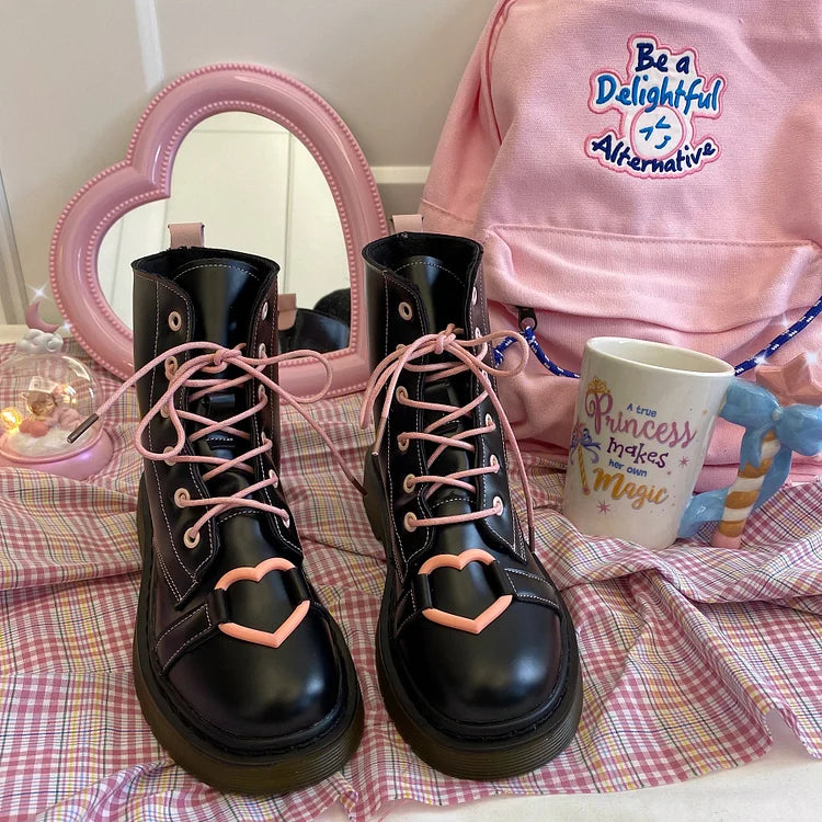 Love Pink Martin Boots