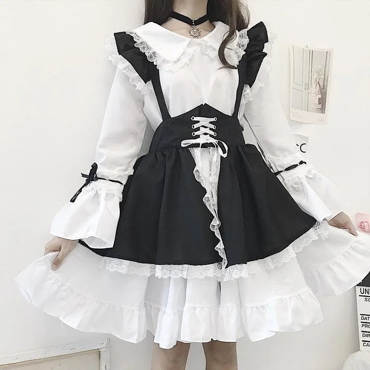 Falbala Lace Lolita Maid Dress