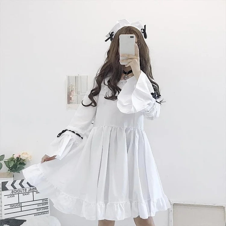 Falbala Lace Lolita Maid Dress