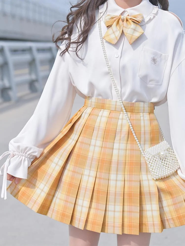 Cute Kawaii Hana Plaid Skirt