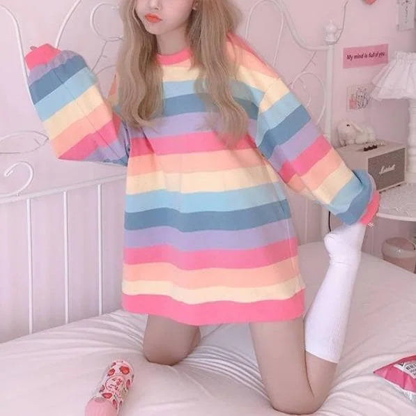 Cute Rainbow Pullover Jumper