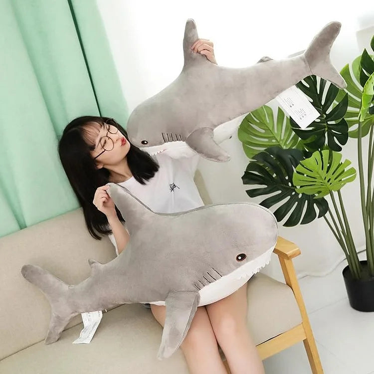 Unique Shark Plush Stuffed Toy Pillow Cushion