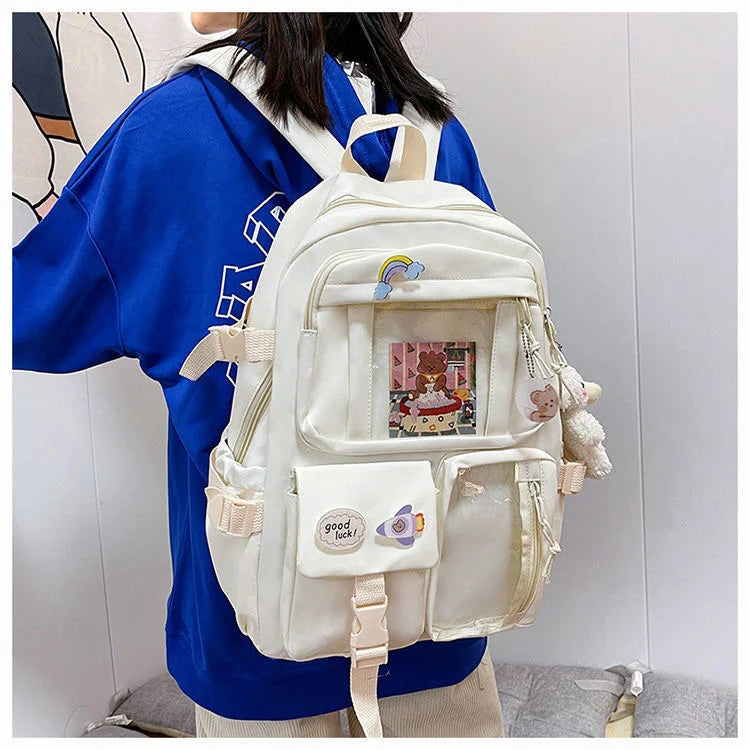 Waterproof Nylon Cute Backpacks School Bags