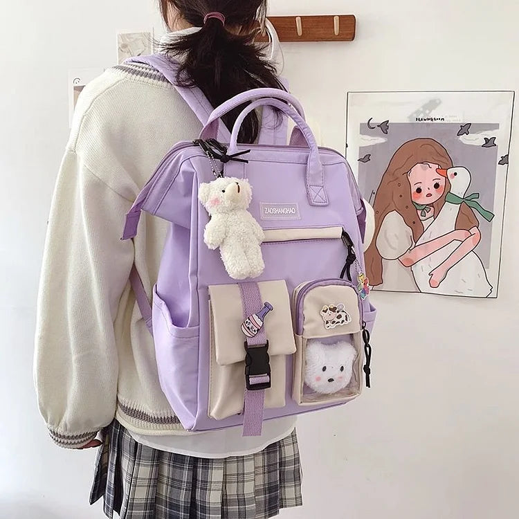 Preppy Candy Colors Backpack