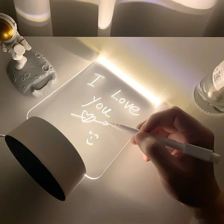 USB Led Love Night Message Board Lamp With PEN