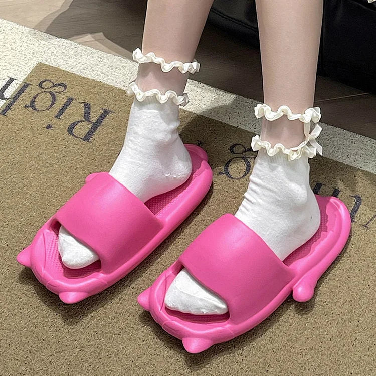 Kitty Summer Slippers