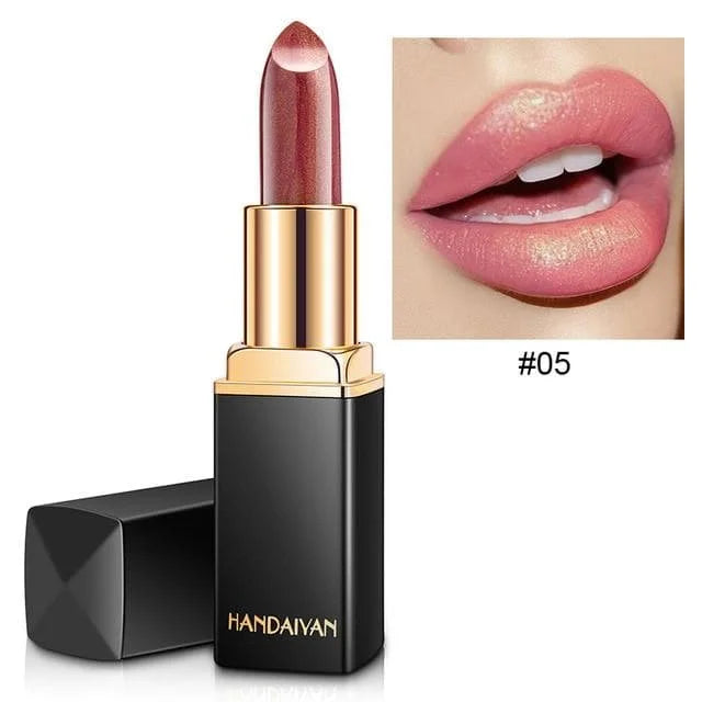 Professional Lips Makeup Waterproof Shimmer Lipstick