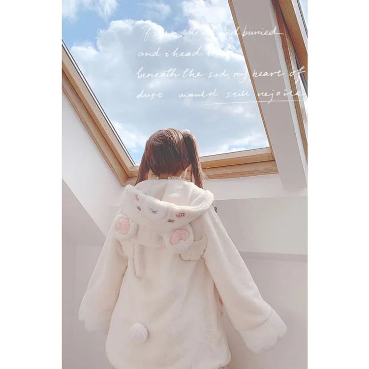 [Fully Payment Reservsation] Kawaii Sleepy Bear Cute Cat Winter Lolita Coat