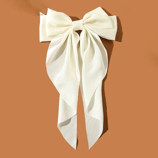 Korean Chiffon Big Bowknot Barrettes Hair Clip