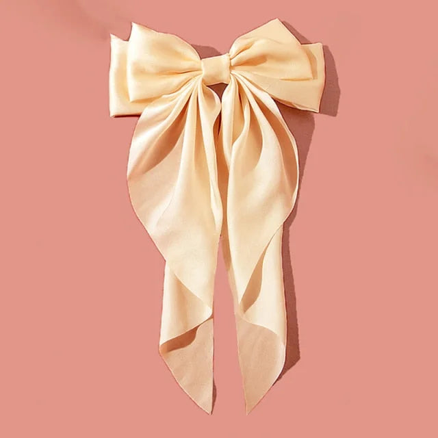 Korean Chiffon Big Bowknot Barrettes Hair Clip