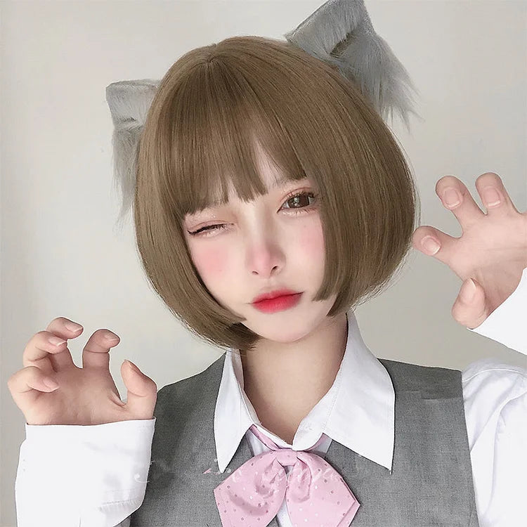 Kawaii Lolita Short Straight Wig