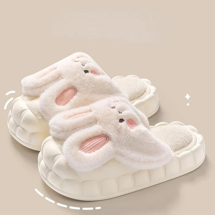 Winter Autumn Cotton Slippers for Women's Indoor Non-slip Warm Couples