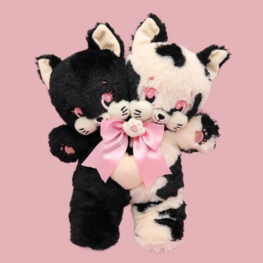 Two Heads Kitty Plush Bag