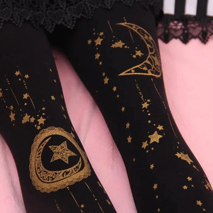 Midnight Steampunk Tights