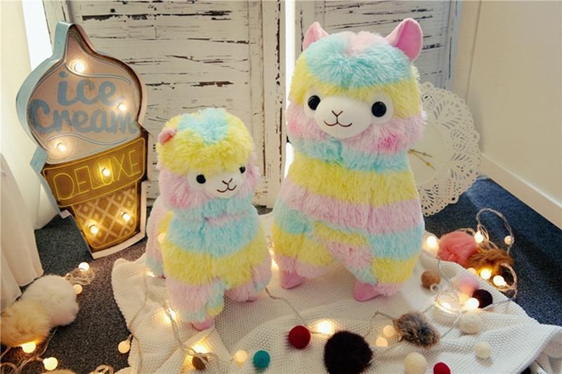 Rainbow Alpaca Plush