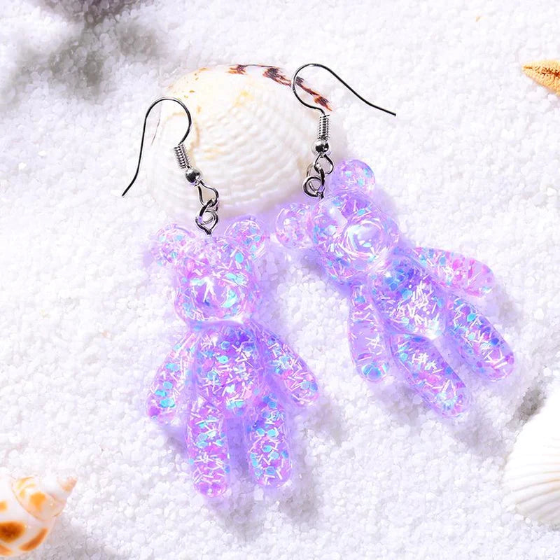 Glitter Bear Earrings