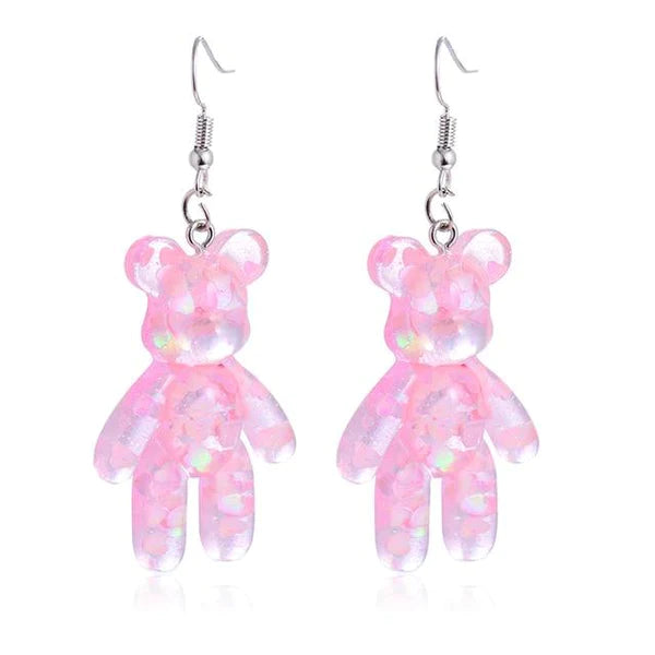 Glitter Bear Earrings