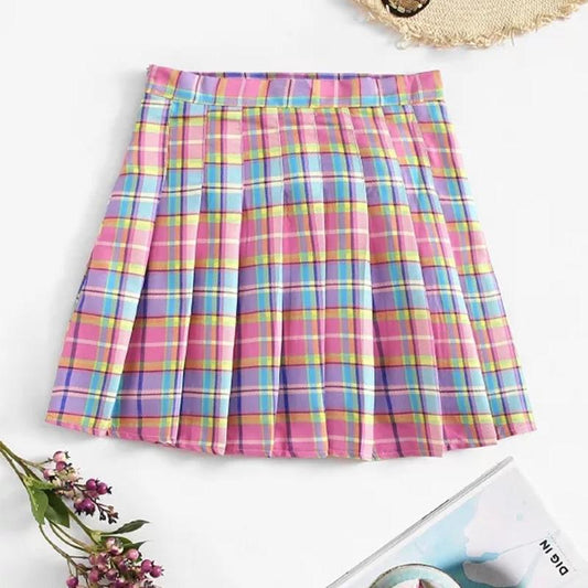 Candy Plaid Skirt