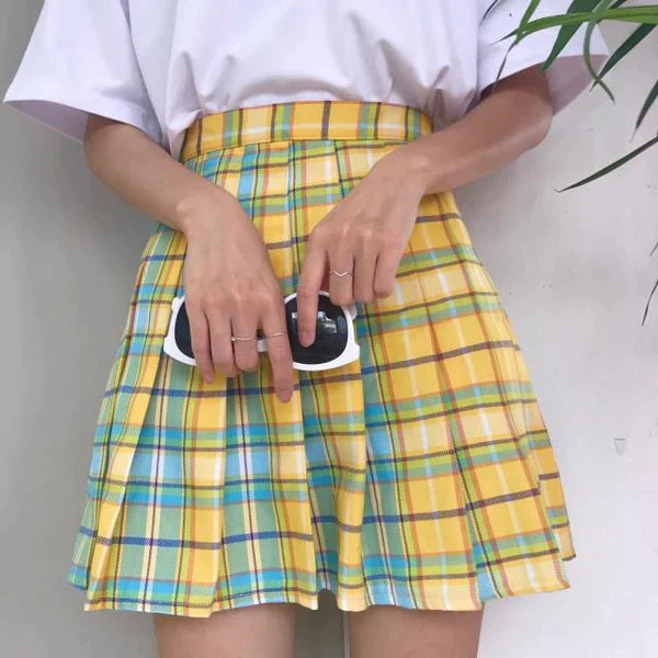 Candy Plaid Skirt