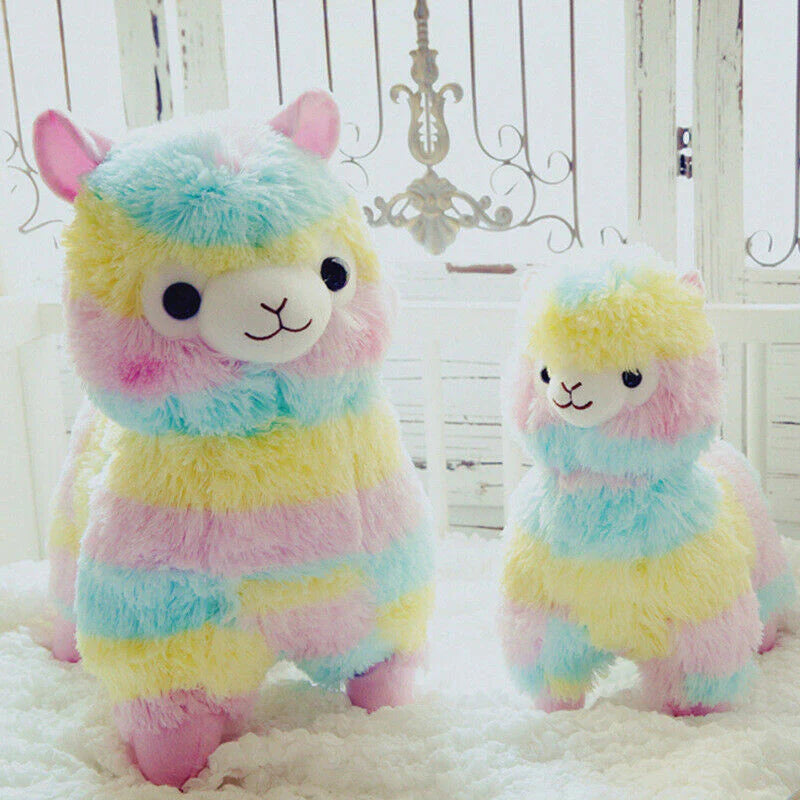 Rainbow Alpaca Plush