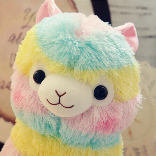 Rainbow Alpaca Plush